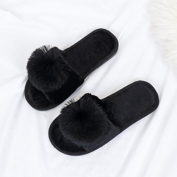 slippers fluffy autumn and winter short plush women's indoor floor flat shoes non-slip domestic, Black
slippers fluffy autumn and winter short plush women's indoor floor flat shoes non-slip domestic, Black