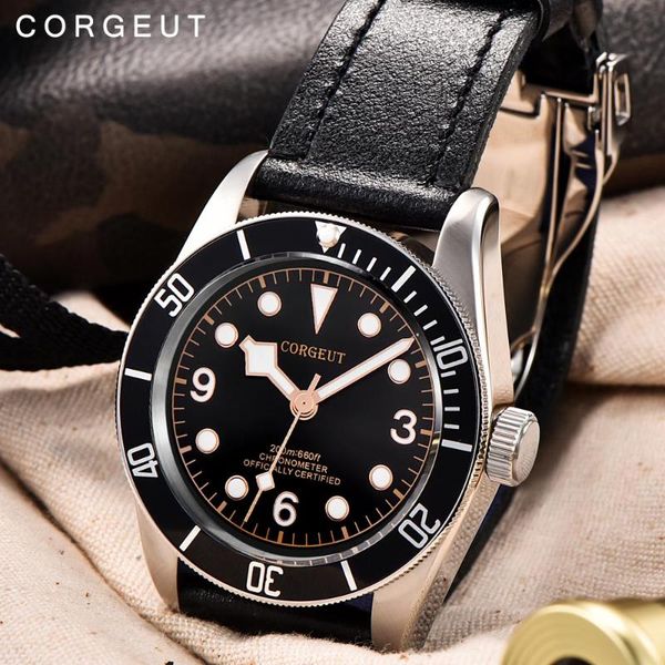 wristwatches schwarz bay men automatic mechanical watch military sport swim clock leather man wrist watches, Slivery;brown
wristwatches schwarz bay men automatic mechanical watch military sport swim clock leather man wrist watches, Slivery;brown