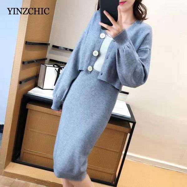 autumn woman knit sutis solid open stitch + pencil skrit set for female casual 2pcs suit winter basic1, Gray
autumn woman knit sutis solid open stitch + pencil skrit set for female casual 2pcs suit winter basic1, Gray