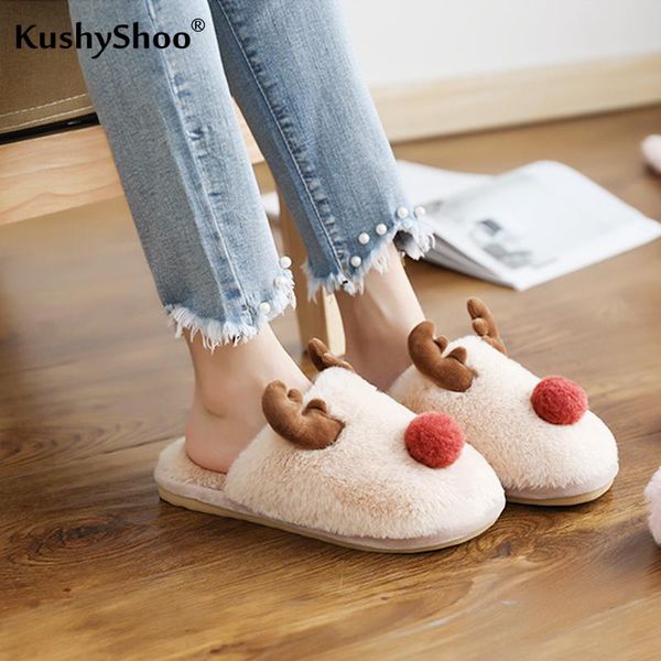 slippers kushyshoo fur slides women winter cute plush reindeer couple house warm non-slip men zapatos de mujer, Black
slippers kushyshoo fur slides women winter cute plush reindeer couple house warm non-slip men zapatos de mujer, Black