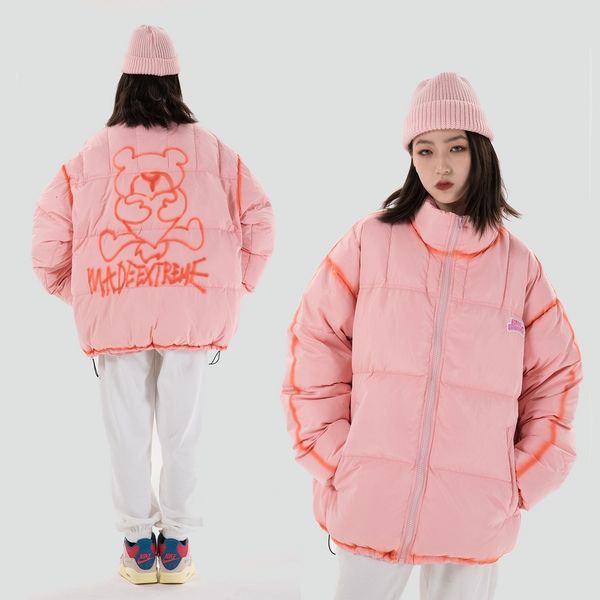 2021 new hip hop parka jackets men streetwear bear printed padded jacket harajuku winter cotton loose pullover warm outwear cu1i, Black
2021 new hip hop parka jackets men streetwear bear printed padded jacket harajuku winter cotton loose pullover warm outwear cu1i, Black