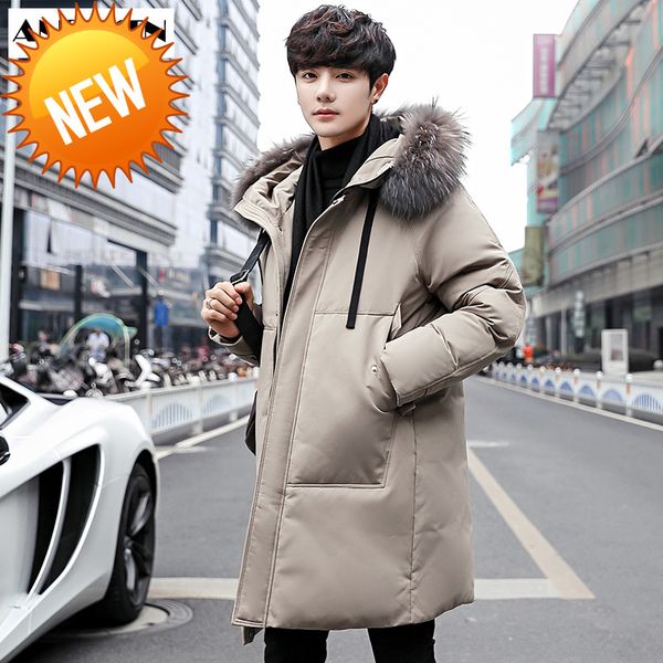 anszktn new arrivals men'sloose coat winter jacket hooded duck down male windproof parka thick warm over, Black
anszktn new arrivals men'sloose coat winter jacket hooded duck down male windproof parka thick warm over, Black