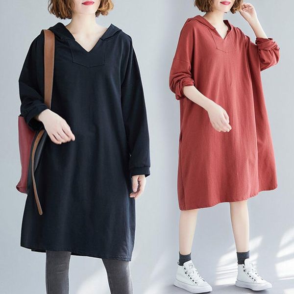 casual dresses plus size dress women autumn clothing 2021 fashion long sleeve loose solid colo, Black;gray
casual dresses plus size dress women autumn clothing 2021 fashion long sleeve loose solid colo, Black;gray