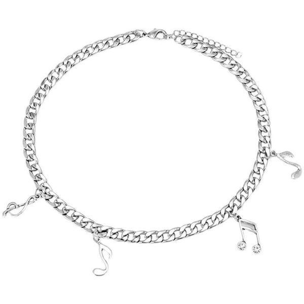 pendant necklaces potcet women's stainless steel musical note titanium necklace geometric retro fashion hip hop party jewelry, Silver
pendant necklaces potcet women's stainless steel musical note titanium necklace geometric retro fashion hip hop party jewelry, Silver