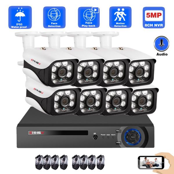 wireless camera kits face detection h.265 8ch 5mp poe nvr kit cctv security system ai ip outdoor video surveillance set 2tb
wireless camera kits face detection h.265 8ch 5mp poe nvr kit cctv security system ai ip outdoor video surveillance set 2tb