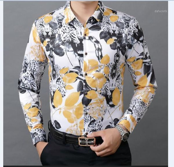 arrival autumn spring male flowers printed dress shirt men long sleeve casual floral printing men's shirts, White;black
arrival autumn spring male flowers printed dress shirt men long sleeve casual floral printing men's shirts, White;black