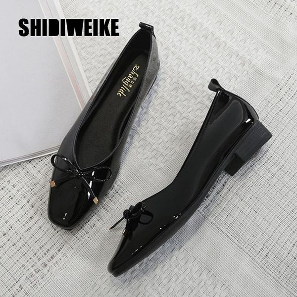dress shoes 2021 woman classic bow tie ballet shallow square head large size low heeled womens pump q545, Black
dress shoes 2021 woman classic bow tie ballet shallow square head large size low heeled womens pump q545, Black
