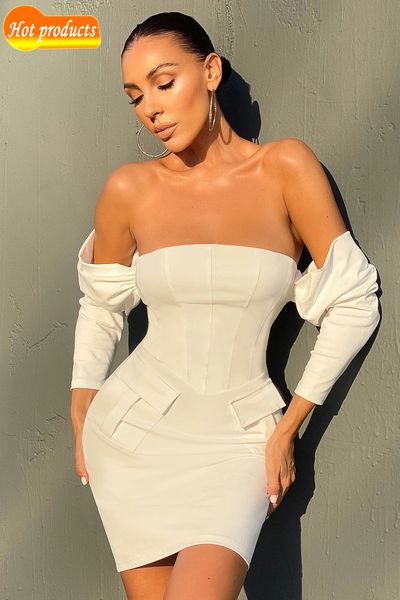 2021 new female fashion designer shoulder long black white dress bandage 2xbl, Black;gray
2021 new female fashion designer shoulder long black white dress bandage 2xbl, Black;gray