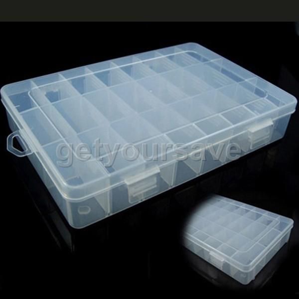 storage boxes & bins clear adjustable jewelry bead organizer case container box 24 grid
storage boxes & bins clear adjustable jewelry bead organizer case container box 24 grid