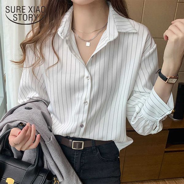 fashion woman blouses autumn long sleeve women shirts striped blouse office work wear women blouses retro business wear 10688 210528, White
fashion woman blouses autumn long sleeve women shirts striped blouse office work wear women blouses retro business wear 10688 210528, White