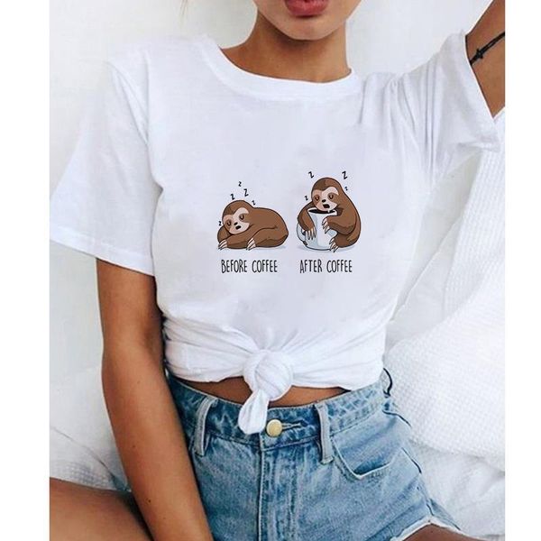 funny snooze lazy sloth women t-shirt new sloth animal cup loose cute cartoon t-shirt summer t-shirt, White
funny snooze lazy sloth women t-shirt new sloth animal cup loose cute cartoon t-shirt summer t-shirt, White
