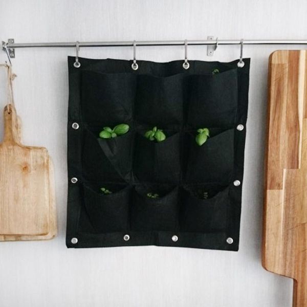 planters & pots 9 pocket vertical hanging wall planting bags indoor outdoor seedling planter vegetable flower growing container
planters & pots 9 pocket vertical hanging wall planting bags indoor outdoor seedling planter vegetable flower growing container