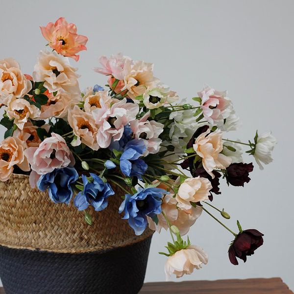 decorative flowers & wreaths artificial anemone silk floral vase bouquet long branch for wedding,party,festivals
decorative flowers & wreaths artificial anemone silk floral vase bouquet long branch for wedding,party,festivals