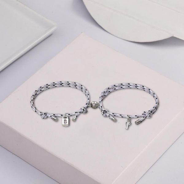 charm bracelets romantic magnet bracelet couple classic key lock pair braslet lucky black red rope braclet anniversary gift, Golden;silver
charm bracelets romantic magnet bracelet couple classic key lock pair braslet lucky black red rope braclet anniversary gift, Golden;silver