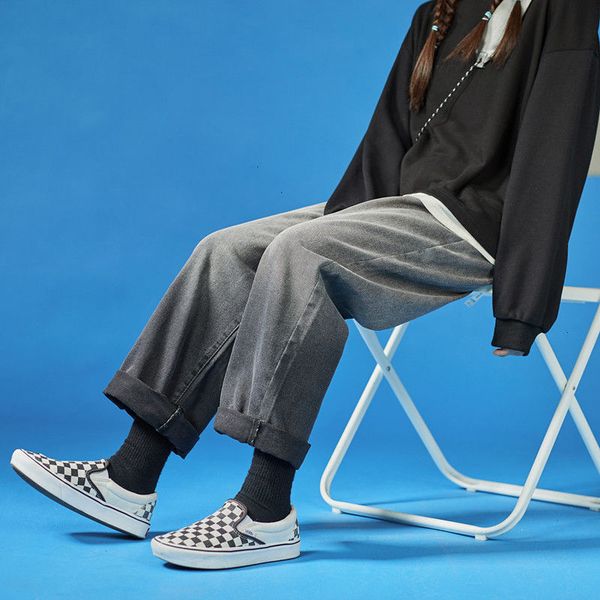 2021 spring gradient men's fashion retro casual wide-leg jeans men streetwear hip-hop straight denim trousers mens nwnr, Blue
2021 spring gradient men's fashion retro casual wide-leg jeans men streetwear hip-hop straight denim trousers mens nwnr, Blue