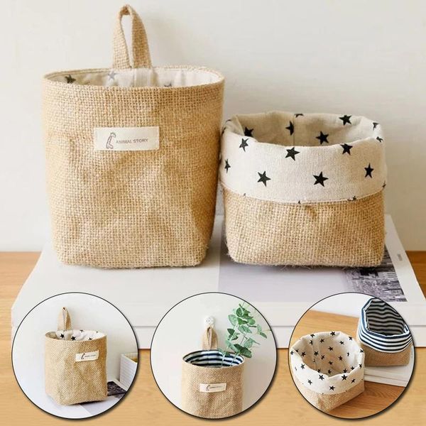 storage bags hanging pocket basket small sack sundries organizer cosmetic cotton linen bag home decor
storage bags hanging pocket basket small sack sundries organizer cosmetic cotton linen bag home decor