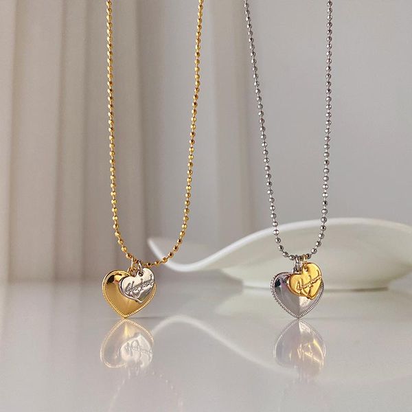 chains srcoi vintage gold silver color double love heart necklace pendant simple bead chain clavicle necklaces trendy gift for friends
chains srcoi vintage gold silver color double love heart necklace pendant simple bead chain clavicle necklaces trendy gift for friends