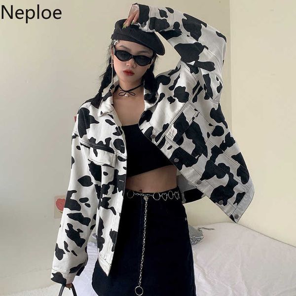 neploe korean vintage printing denim jacket long sleeve turn down collar causal jean coat autumn women cowboy outwear 4d471 201013, Black;brown
neploe korean vintage printing denim jacket long sleeve turn down collar causal jean coat autumn women cowboy outwear 4d471 201013, Black;brown