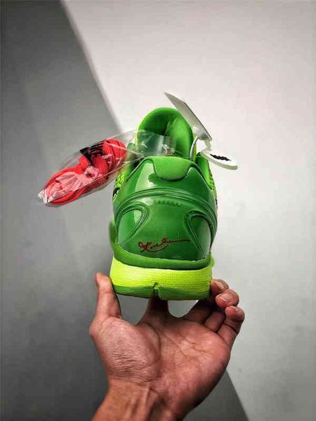 released authentic christmas 6 protro grinch mamba green applevoltcrimsonblack man outdoor shoes sports sneakers with origi
released authentic christmas 6 protro grinch mamba green applevoltcrimsonblack man outdoor shoes sports sneakers with origi