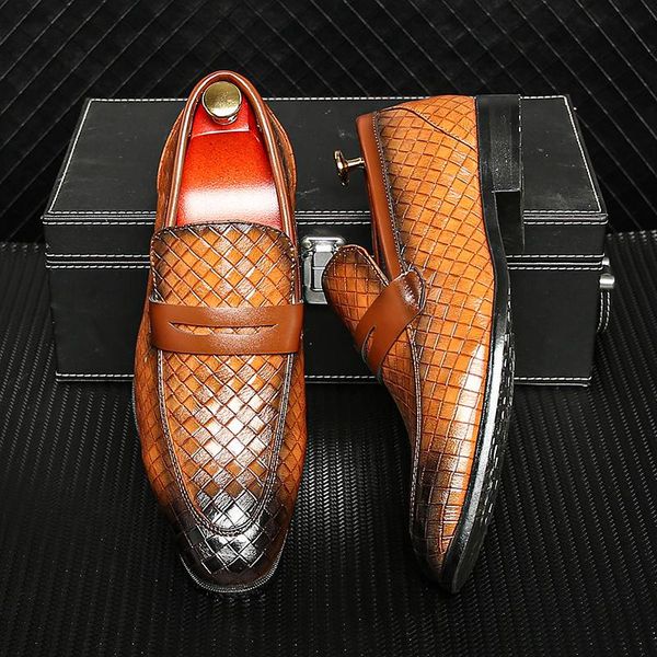 dress shoes arrival leather man brand business footwear slip-on men classic fashion party formal for, Black
dress shoes arrival leather man brand business footwear slip-on men classic fashion party formal for, Black