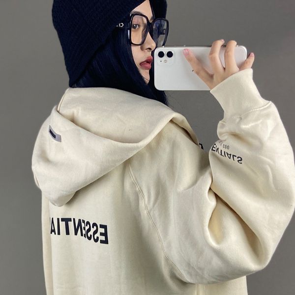 fear of god fog essentials double thread zipper hooded sweater men's high street loose trend coat woman hoodies, Black
fear of god fog essentials double thread zipper hooded sweater men's high street loose trend coat woman hoodies, Black