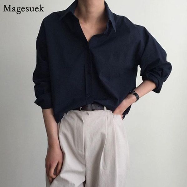 women's blouses & shirts spring casual loose shirt long sleeve solid cotton blouse women 2021 plus sizeoffice clothes blusas 9700, White
women's blouses & shirts spring casual loose shirt long sleeve solid cotton blouse women 2021 plus sizeoffice clothes blusas 9700, White