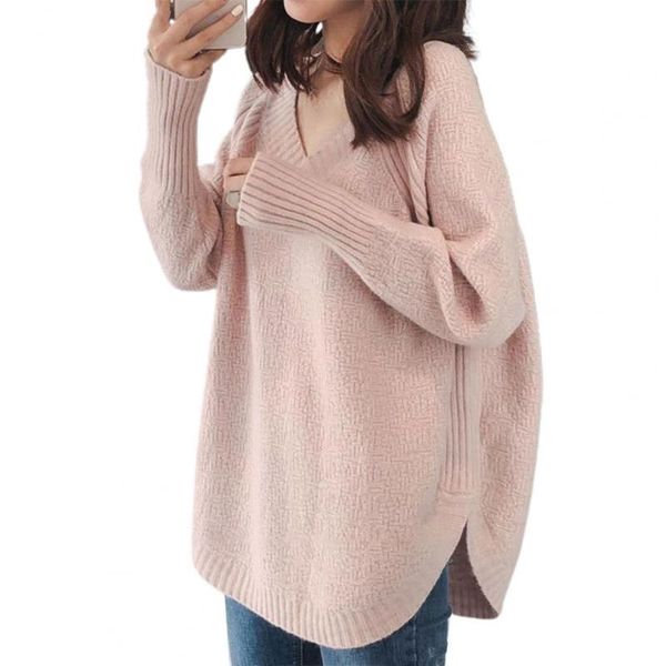 women's sweaters skin-friendly beautiful solid color long pullover sweater women knitted loose fit for outdoor, White;black
women's sweaters skin-friendly beautiful solid color long pullover sweater women knitted loose fit for outdoor, White;black