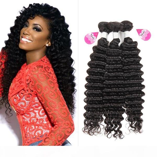 10a unprocessed brazilian virgin bundles deep wave curly hair weft human hair peruvian indian malaysian hair extensions dyeable high quality, Black
10a unprocessed brazilian virgin bundles deep wave curly hair weft human hair peruvian indian malaysian hair extensions dyeable high quality, Black