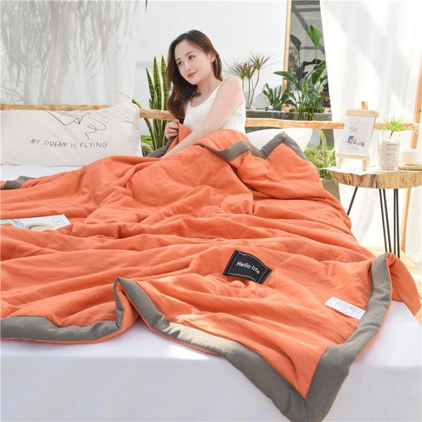 comforters & sets washed cotton bedspread summer cool air conditioning quilt soft breathable thin bed sheet home textiles for single double
comforters & sets washed cotton bedspread summer cool air conditioning quilt soft breathable thin bed sheet home textiles for single double