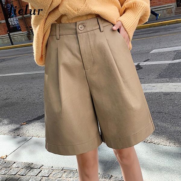 women's shorts fashion loose high waist basic s-3xl pu faux leather oversize black female autumn winter 2021, White;black
women's shorts fashion loose high waist basic s-3xl pu faux leather oversize black female autumn winter 2021, White;black