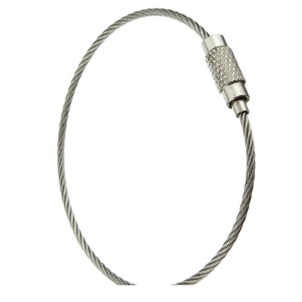 10pcs stainless steel wire keychain cable rope key holder keyring key chain rings women men jewelry key hold qyljga, Silver
10pcs stainless steel wire keychain cable rope key holder keyring key chain rings women men jewelry key hold qyljga, Silver