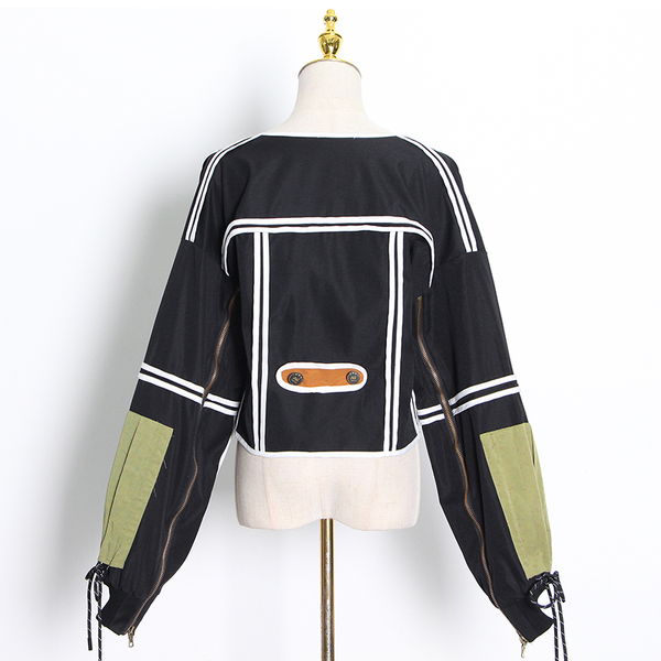 hit color vintage jacket for women square collar long sleeve irregular lace up bowknot coat female 2020 fall new, Black;brown
hit color vintage jacket for women square collar long sleeve irregular lace up bowknot coat female 2020 fall new, Black;brown