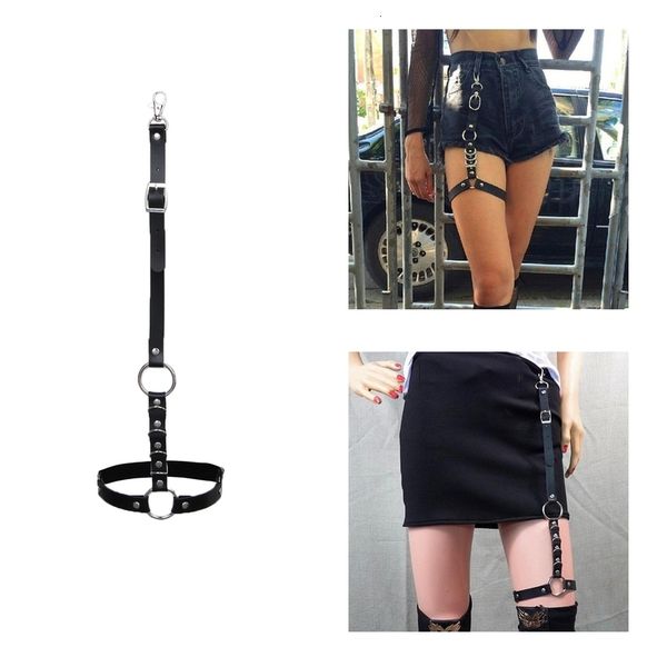 2019 women yarn chair belt leg harnas punk elastic leather band body chaining rock, Black;white
2019 women yarn chair belt leg harnas punk elastic leather band body chaining rock, Black;white