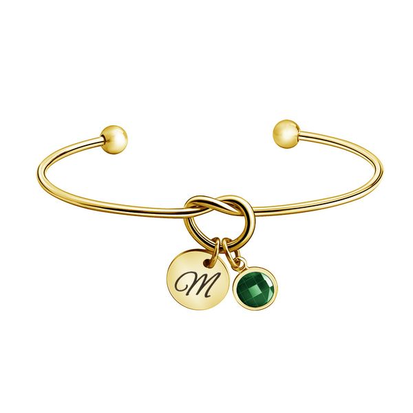love knot bracelet with birthstone charms - 12 colors, stainless steel, women's jewelry, Black
love knot bracelet with birthstone charms - 12 colors, stainless steel, women's jewelry, Black