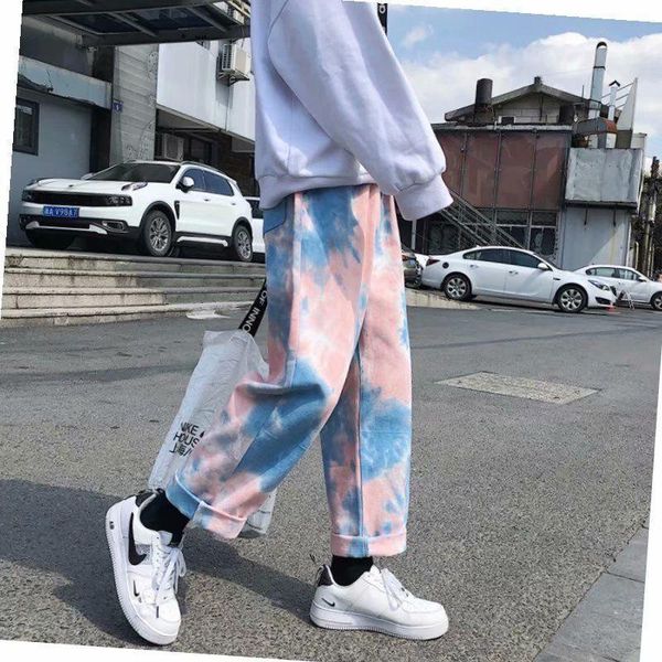 men's pants harajuku pink jeans men trousers 2021 spring summer korean fashion high street style gradient casual loose straight, Black
men's pants harajuku pink jeans men trousers 2021 spring summer korean fashion high street style gradient casual loose straight, Black