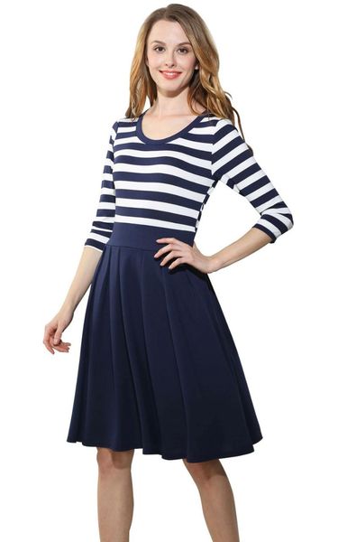 casual dresses vintage long sleeve dress women stripes classy scoop neck retro swing for lady, Black;gray
casual dresses vintage long sleeve dress women stripes classy scoop neck retro swing for lady, Black;gray