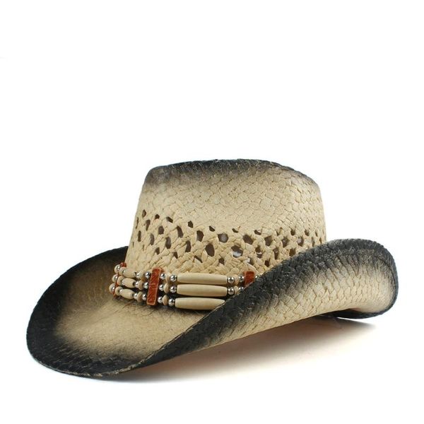 cloches women men straw hollow western cowboy hat lady roll up brim sombrero hombre beach cowgirl jazz sun size 56-58cm, Blue;gray
cloches women men straw hollow western cowboy hat lady roll up brim sombrero hombre beach cowgirl jazz sun size 56-58cm, Blue;gray