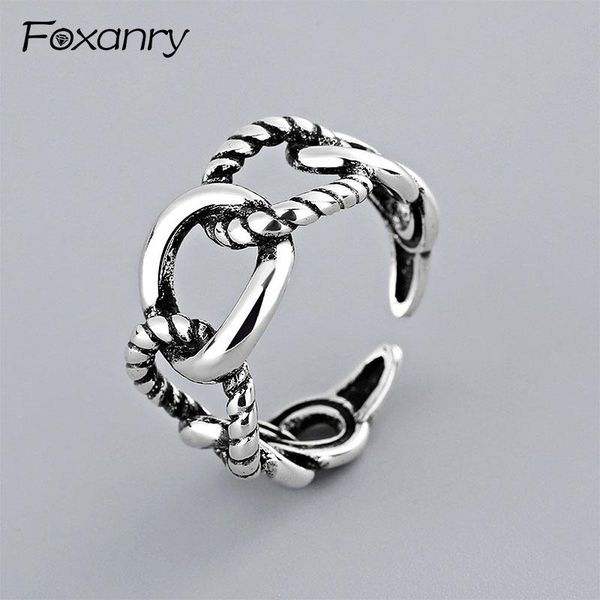 cluster rings foxanry vintage 925 sterling silver handmade weave creative geometric anillos party jewelry for women size 16mm adjustable, Golden;silver
cluster rings foxanry vintage 925 sterling silver handmade weave creative geometric anillos party jewelry for women size 16mm adjustable, Golden;silver