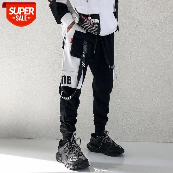 2020 Harajuku Patchwork Ribbon Pocket Mens Cargo Pants Hip Hop Sweatpants Casual Streetwear Joggers Male Track Trousers #6t4E, Black
2020 Harajuku Patchwork Ribbon Pocket Mens Cargo Pants Hip Hop Sweatpants Casual Streetwear Joggers Male Track Trousers #6t4E, Black