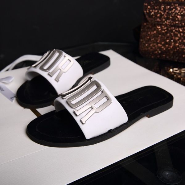 slippers d home 2021 comfortable one line with fashionable slippers women's summer metal button letters wear flat bottomed leather beac, Black
slippers d home 2021 comfortable one line with fashionable slippers women's summer metal button letters wear flat bottomed leather beac, Black