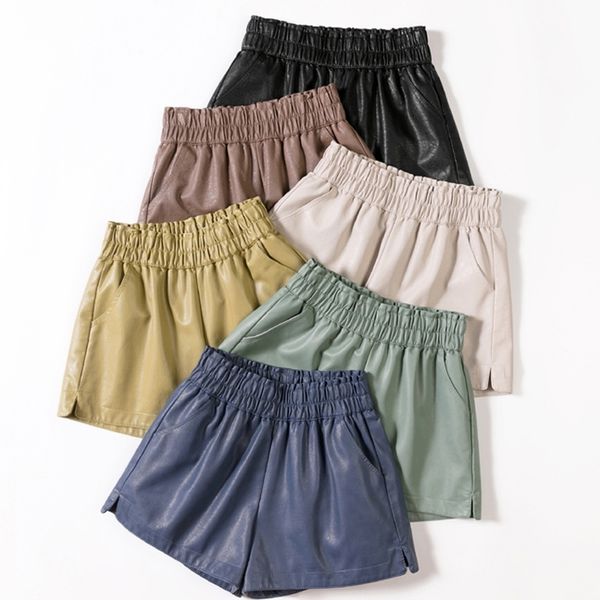 shintimes short women pu leather shorts autumn winter fashion woman shorts elastic waist shorts for women pantalon corto mujer 210309, White;black
shintimes short women pu leather shorts autumn winter fashion woman shorts elastic waist shorts for women pantalon corto mujer 210309, White;black