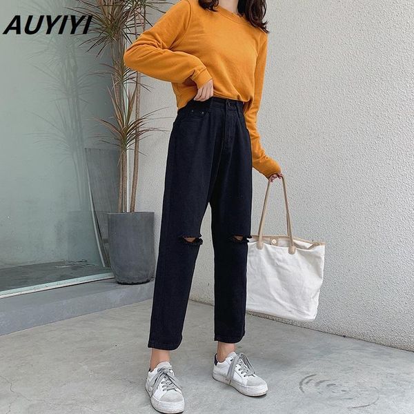 women's jeans fashionable plus size loose and thin black straight-leg ripped with elastic back fit for thick hips thighs, Blue
women's jeans fashionable plus size loose and thin black straight-leg ripped with elastic back fit for thick hips thighs, Blue