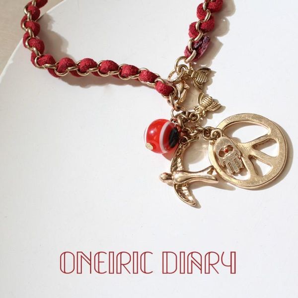 charm bracelets oneiric diary vintage artistic braided anti-war bird shape fatima bracelet red and blue pendant for women, Golden;silver
charm bracelets oneiric diary vintage artistic braided anti-war bird shape fatima bracelet red and blue pendant for women, Golden;silver