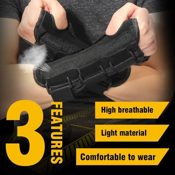 1pc professional wrist support splint arthritis band belt carpal tunnel wrist brace sprain prevention protector for fitnes, Black;red
1pc professional wrist support splint arthritis band belt carpal tunnel wrist brace sprain prevention protector for fitnes, Black;red