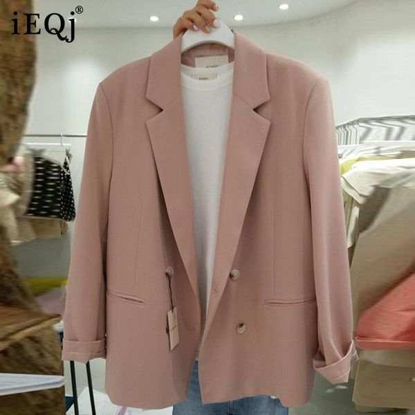 women's suits & blazers ieqj women korean style double-breasted temperament all-match blazer long sleeve loose jacket fashion autumn 20, White;black
women's suits & blazers ieqj women korean style double-breasted temperament all-match blazer long sleeve loose jacket fashion autumn 20, White;black
