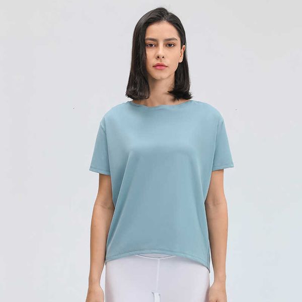 women's t-shirt l-22 nude yoga short sleeve women loose solid color fashion versatile front hem pleated casual gym sport suit h9hi, White
women's t-shirt l-22 nude yoga short sleeve women loose solid color fashion versatile front hem pleated casual gym sport suit h9hi, White