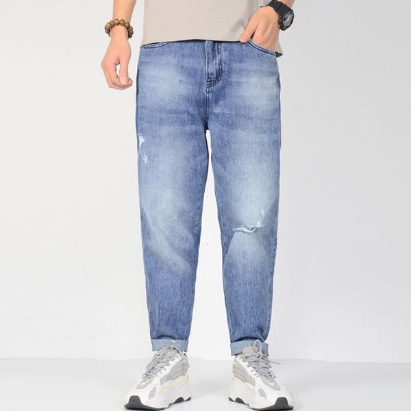 2021 new men light blue plus size baggy harem ripped side tapered stretch relax hip hop designer jeans oub8
2021 new men light blue plus size baggy harem ripped side tapered stretch relax hip hop designer jeans oub8
