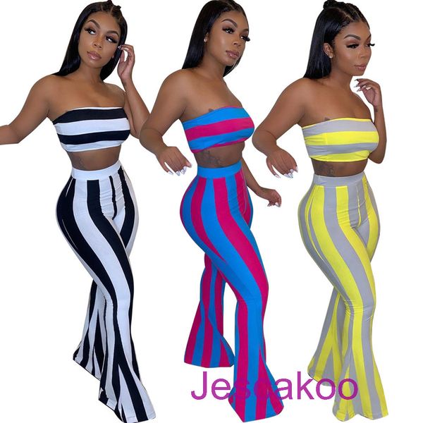 2021 women chest-wrappedyoga pants two piece outfits club clothing striped crop flare pants contrast color ladies casual clothing, Gray
2021 women chest-wrappedyoga pants two piece outfits club clothing striped crop flare pants contrast color ladies casual clothing, Gray