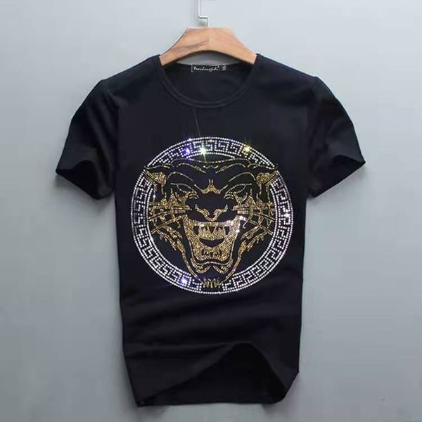 new mens designer tshirts with diamond design lion painting tee men t shirt designs summer casual young male streetwear short sleeved, White;black
new mens designer tshirts with diamond design lion painting tee men t shirt designs summer casual young male streetwear short sleeved, White;black