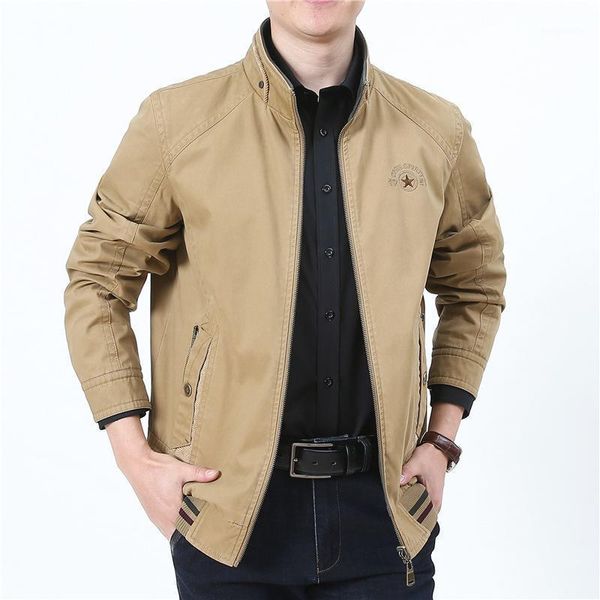 men's jackets spring autumn jacket men double sides wear stand collar cotton coat plus size m-4xl solid color military veste homme, Black;brown
men's jackets spring autumn jacket men double sides wear stand collar cotton coat plus size m-4xl solid color military veste homme, Black;brown